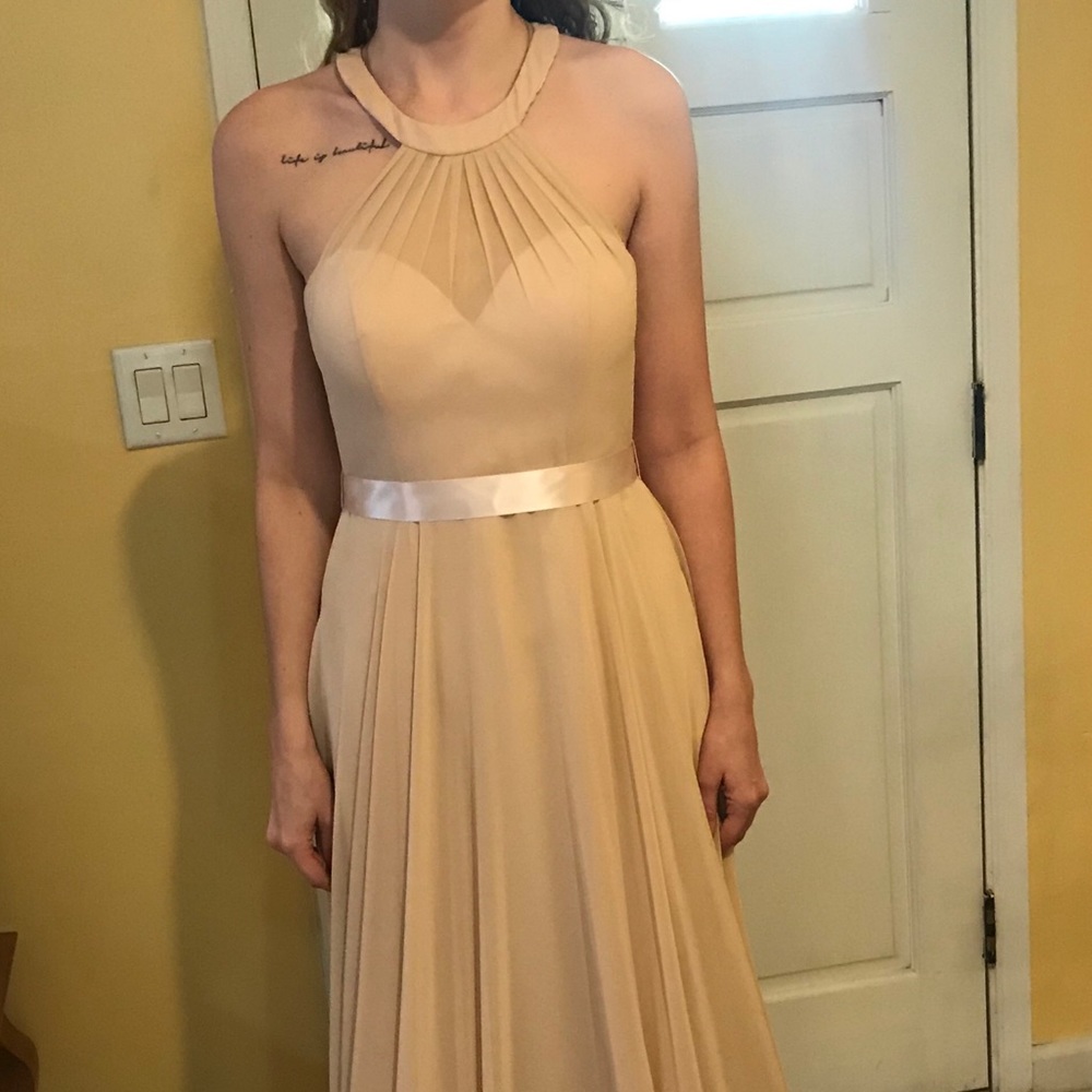 Bridesmaid or formal dress. Size 12. Light pink